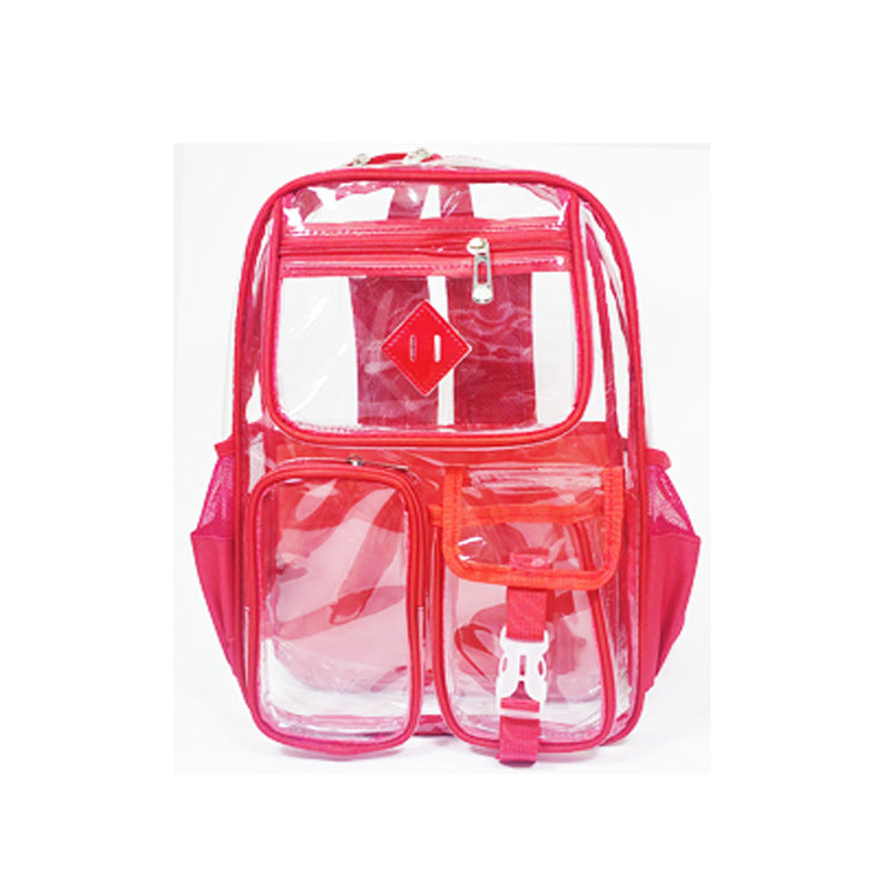Nylon backpack, transparent, up to 15 inches, durable