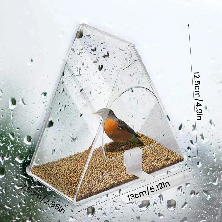 BowLift | Clear Acrylic Hanging Bird Feeder