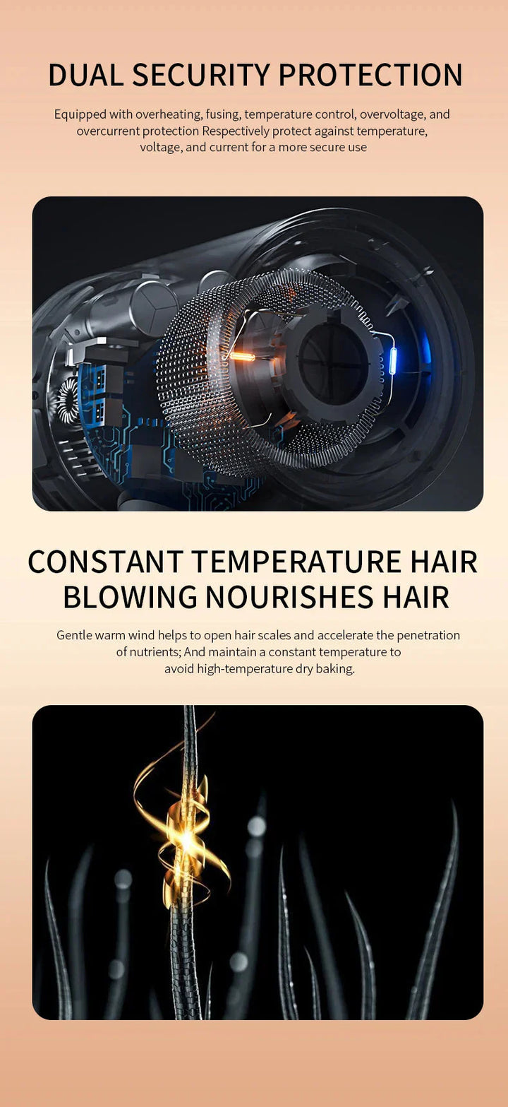 BowLift | High-performance hair dryer 2400W with cold and warm air function - Ion technology