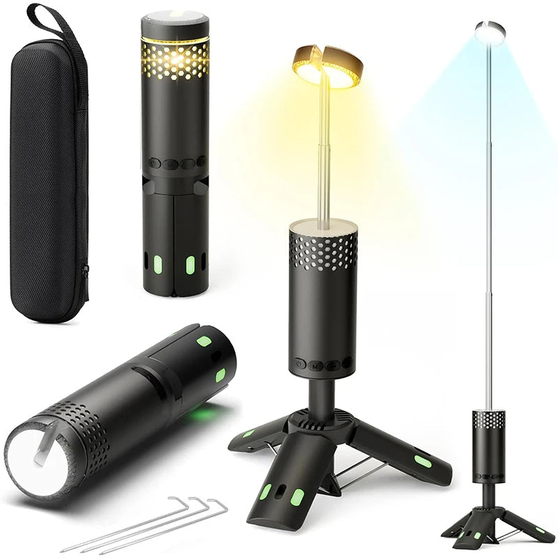 BowLift | Camping Lantern with Tripod Rechargeable LED Light