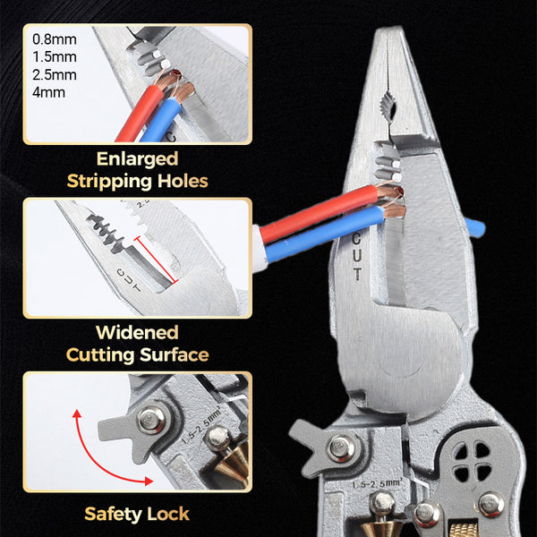 All-in-One Stripping Pliers | Perfect for Wrapping and Splitting Wire | Bowlift