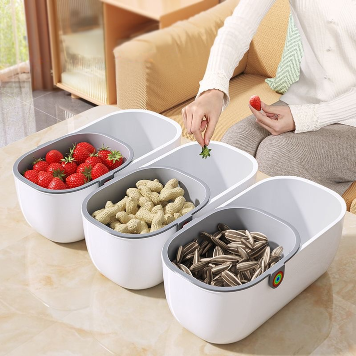 Practical Snack Bowl | 2-tier Design for Clean Snacking | Bowlift