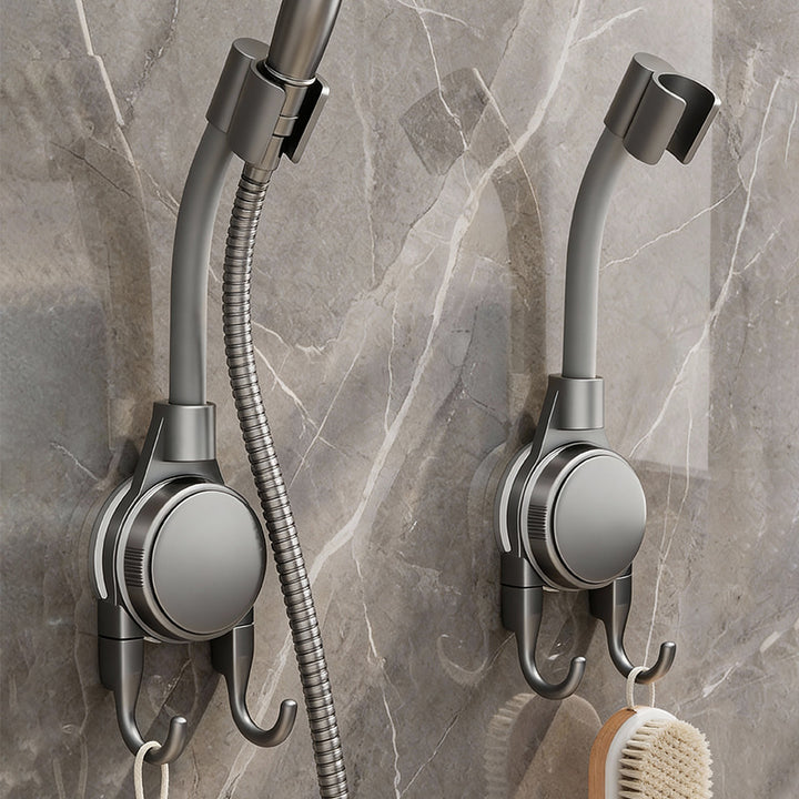 Shower head holder without drilling with suction cup
