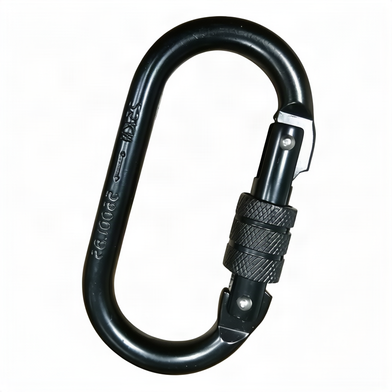 Steel carabiner for climbing, 25 KN