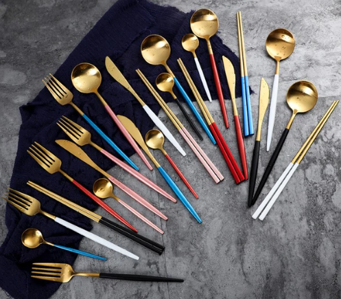 BowLift | Luxury 24-Piece Gold-Silver Cutlery Set for Stylish Table Setting