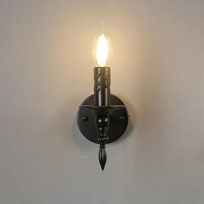 Elegant black wall light Bowlift