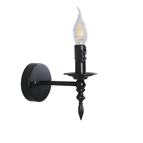 Elegant black wall light Bowlift