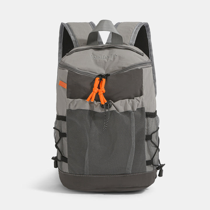 Women's backpack, up to 20 L, nylon, patchwork design