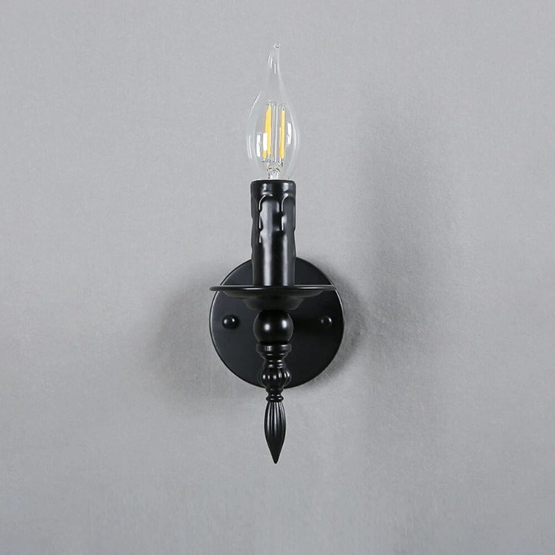 Elegant black wall light Bowlift