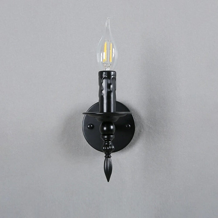 Elegant black wall light Bowlift