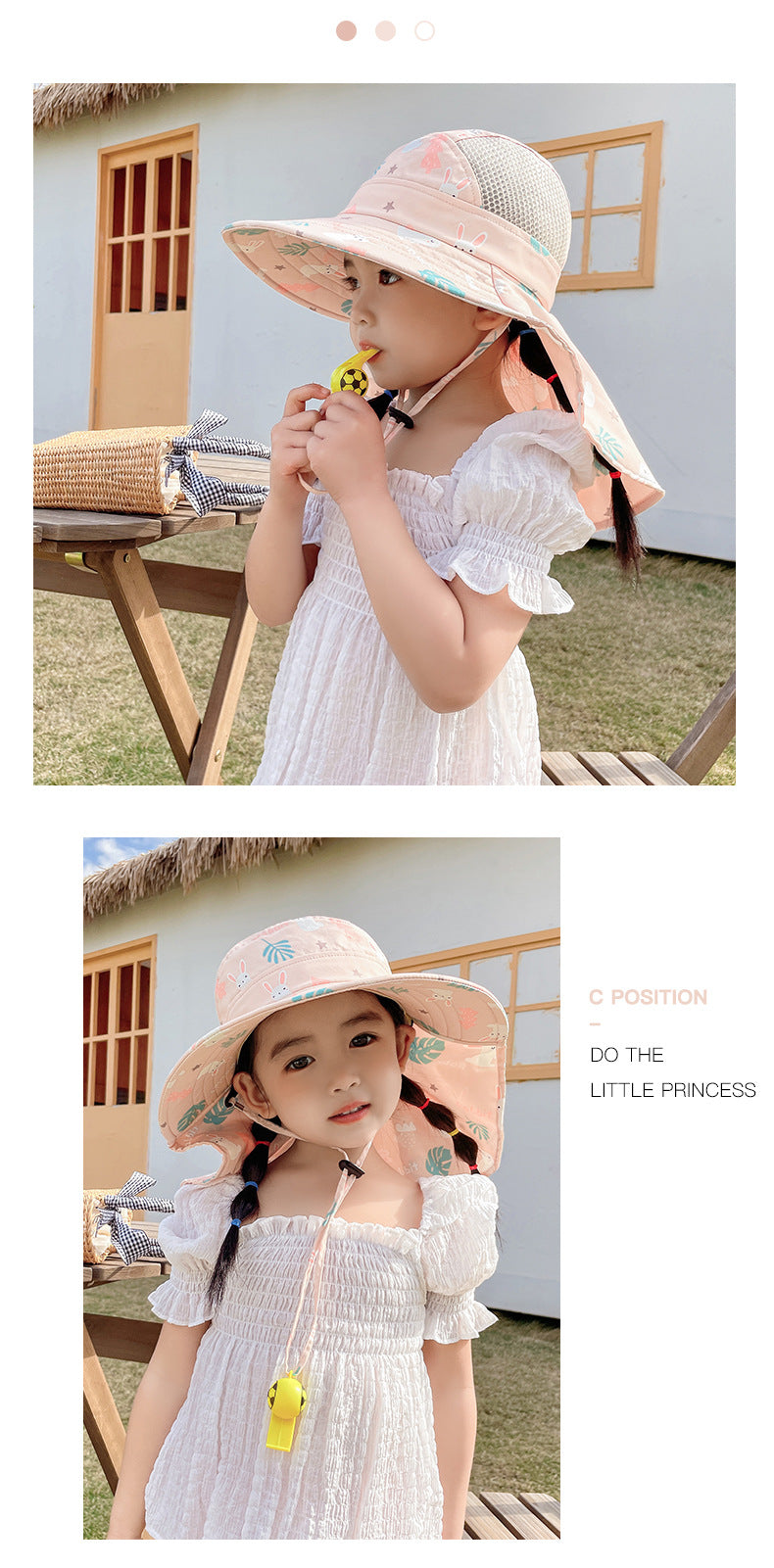 BowLift | Children's Sun Hat with UPF 50+ - Adjustable Chin Straps and Wide Brim