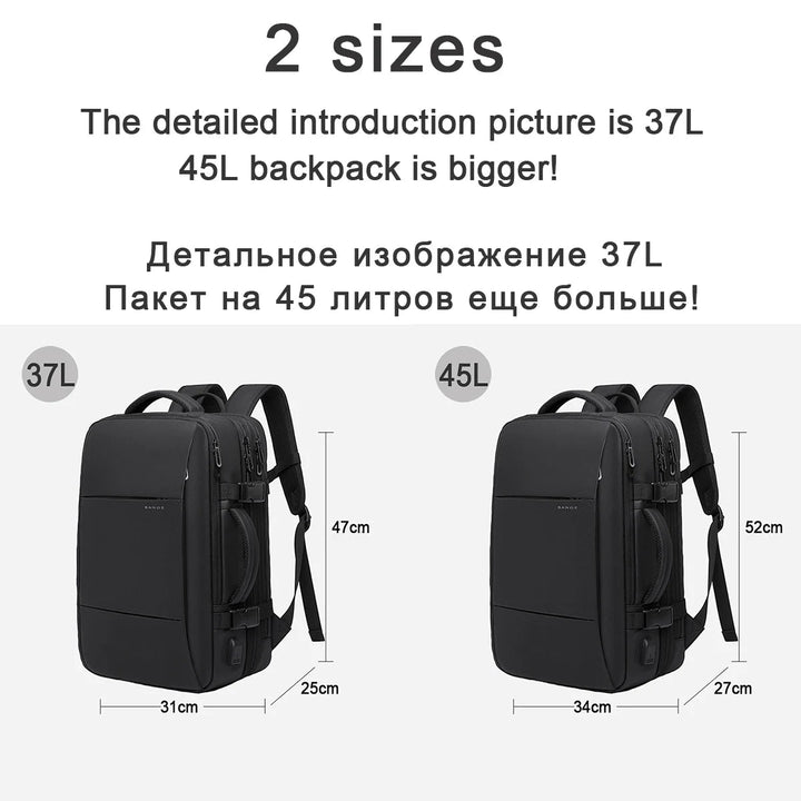 BowLift | Waterproof Expandable Travel Backpack – Large Capacity & Anti-Theft Protection