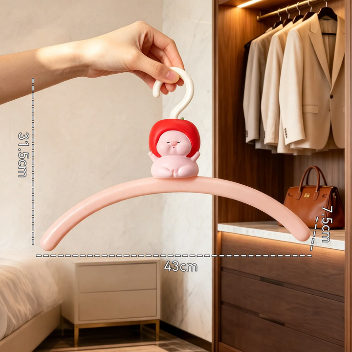 Clothes hanger, cartoon design, non-slip, ABS