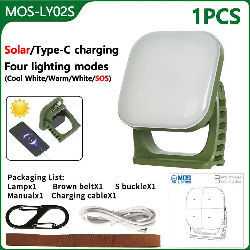 Rechargeable LED Camping Lamp with Magnets Bowlift