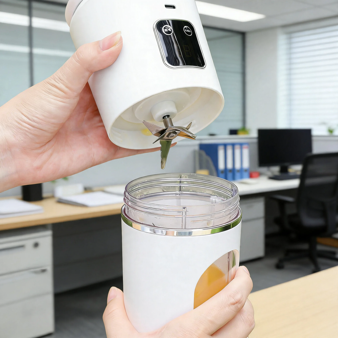 Portable electric juicer, stainless steel, 400 ml