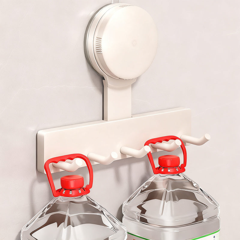 Suction cup kitchen hook with 3 or 5 hooks