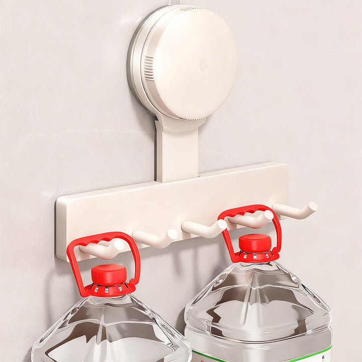 Suction cup kitchen hook with 3 or 5 hooks