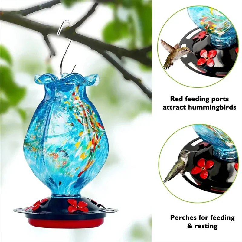 BowLift | Glass Hanging Bird Feeder