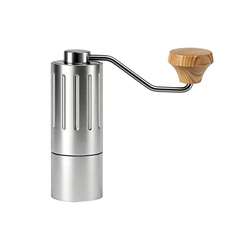 Hand coffee grinder with steel core, luxury design