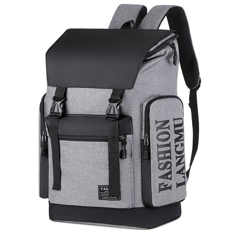 Men's canvas backpack, up to 16-inch laptop, breathable