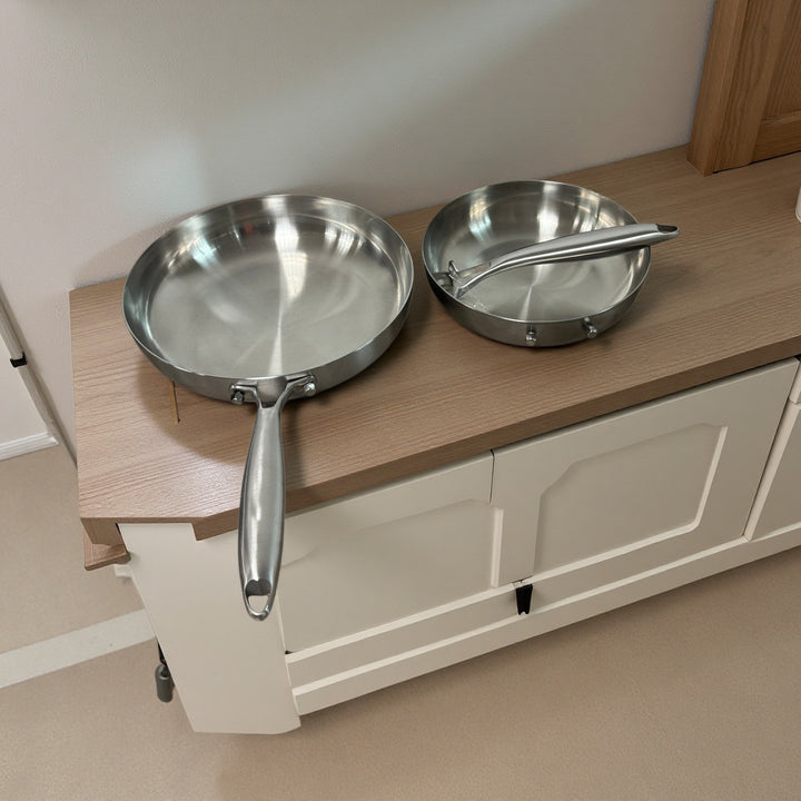 Frying pan, titanium-aluminum, non-stick
