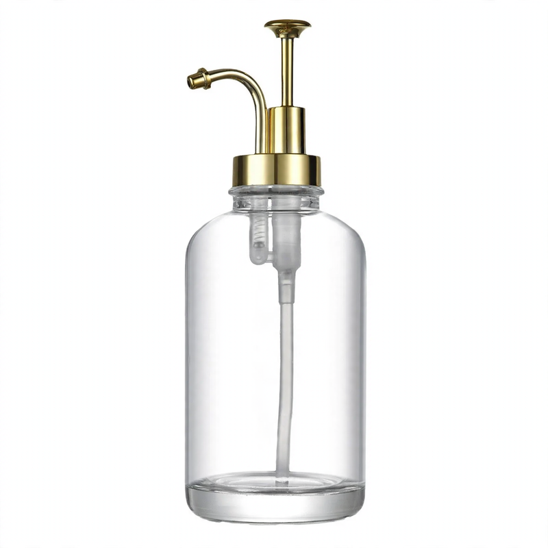 Glass soap and lotion dispenser, 500 ml