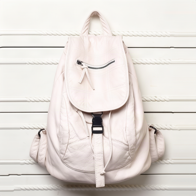 Double shoulder bag made of PU material