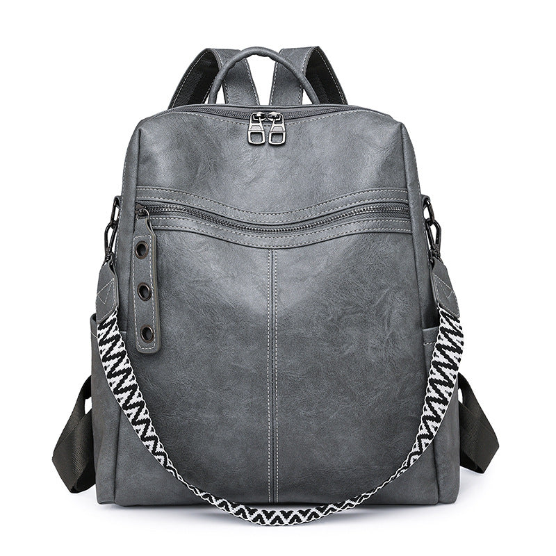 Backpack made of PU material, multiple carrying options
