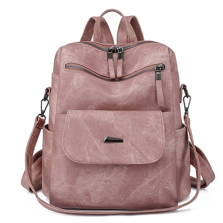 Women's backpack made of PU, large capacity
