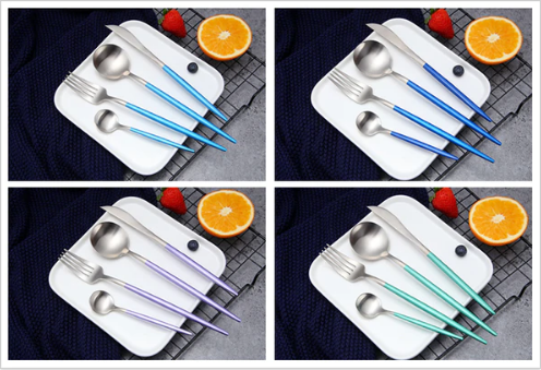 BowLift | Luxury 24-Piece Gold-Silver Cutlery Set for Stylish Table Setting
