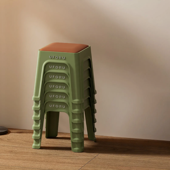 Plastic stackable stool, reinforced, model DA1408