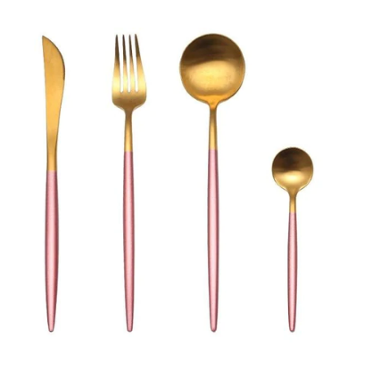 BowLift | Luxury 24-Piece Gold-Silver Cutlery Set for Stylish Table Setting