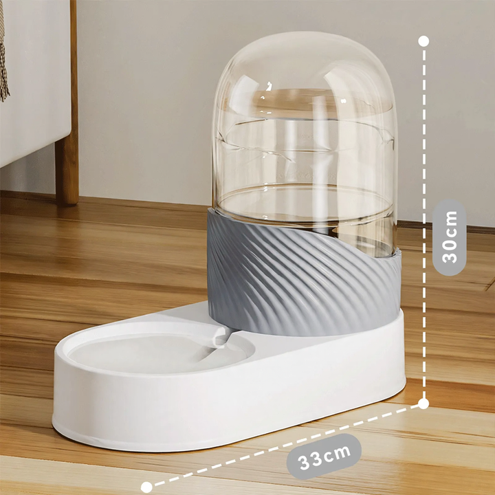Automatic feeding and drinking system for pets