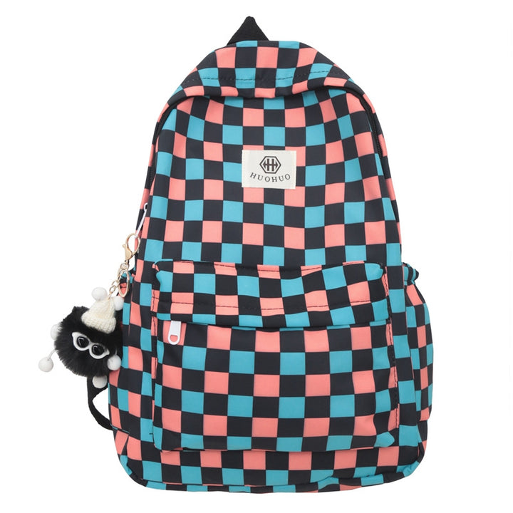 Backpack with letter pattern, 20–35 L