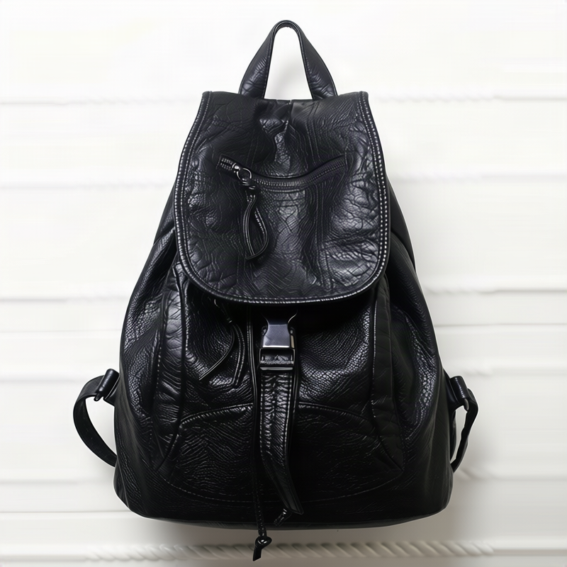 Double shoulder bag made of PU material