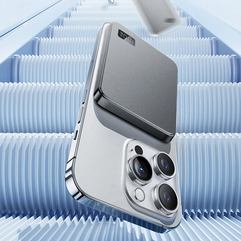 BowLift | 10000mAh Thin Magnetic Wireless Power Bank Portable Magsafe Charger