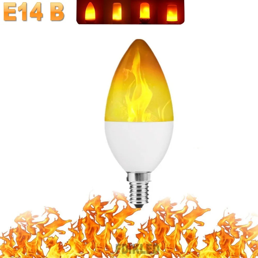 BowLift | LED FLAME LIGHT PARTY LAMP - 4 MODES SIMULATION FIRE