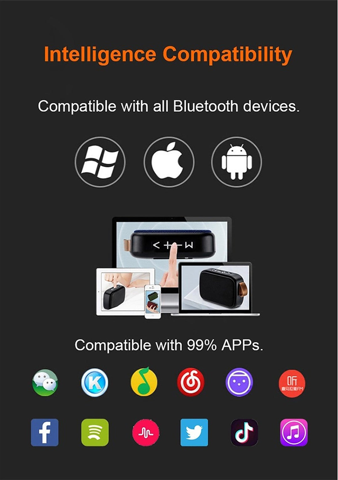 Portable Bluetooth Speaker with HiFi Sound Bowlift