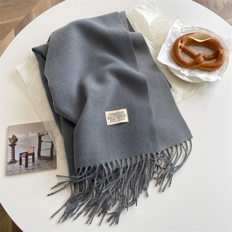 LuxeTwist Scarf - Elegant Reversible Pashmina Bowlift