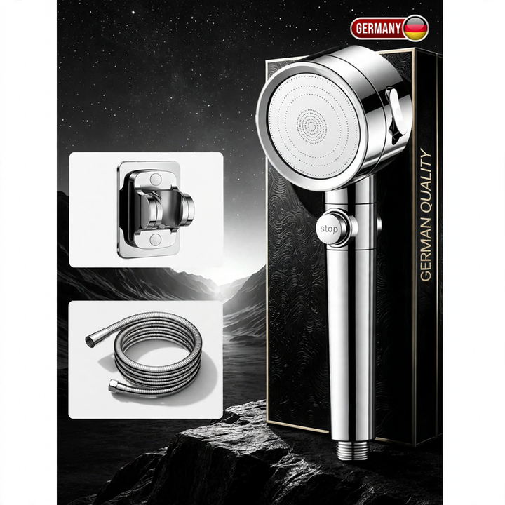 High-pressure shower head with turbo function
