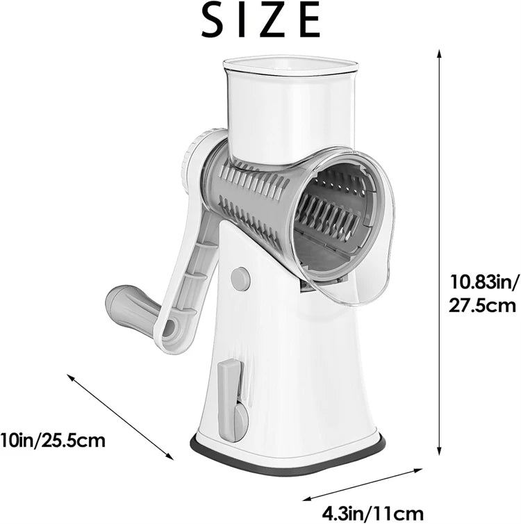 BowLift | 5-in-1 Rotary Cheese Grater - Veggie Slicer & Shredder