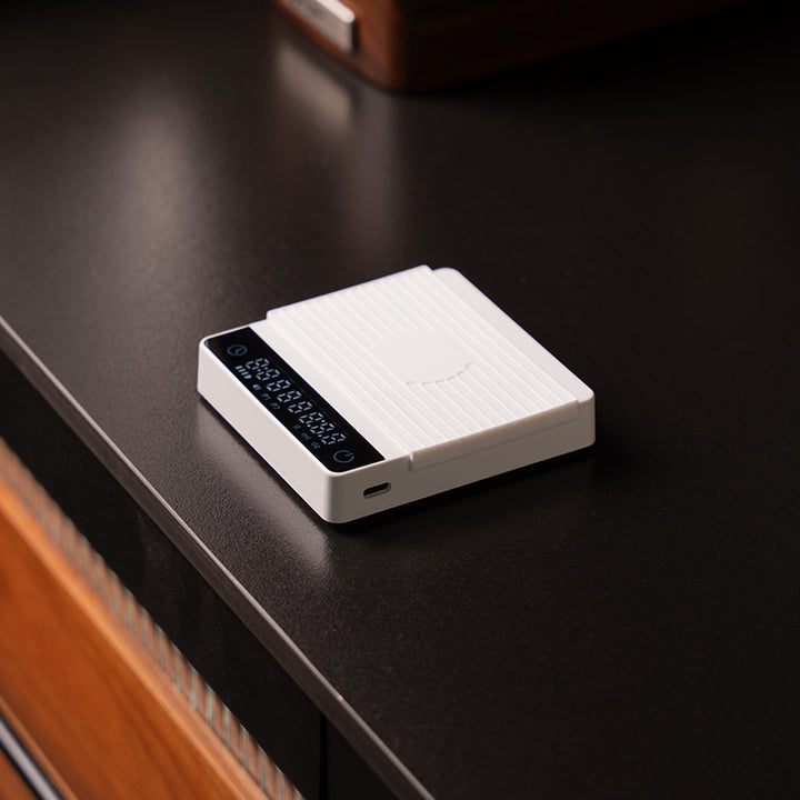 Electronic espresso scale with timer