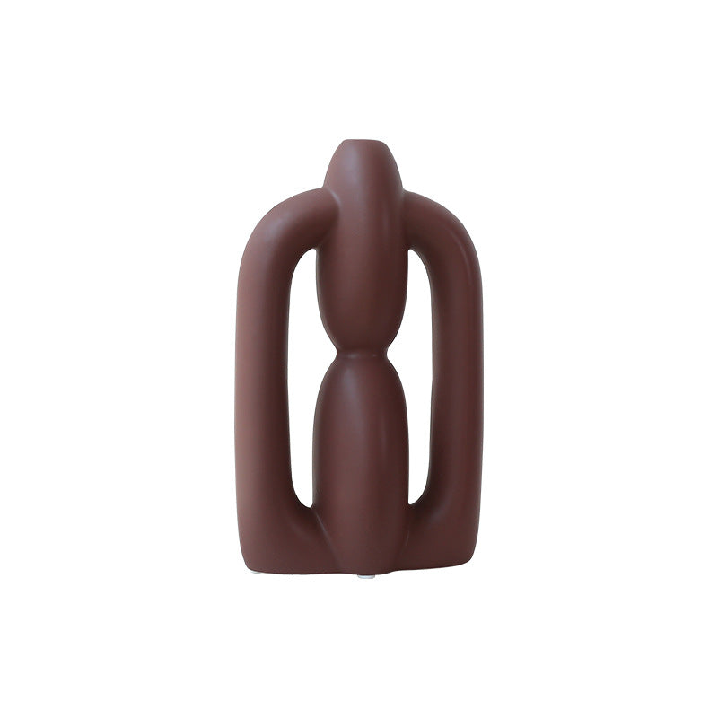 Ceramic flower vase, European style