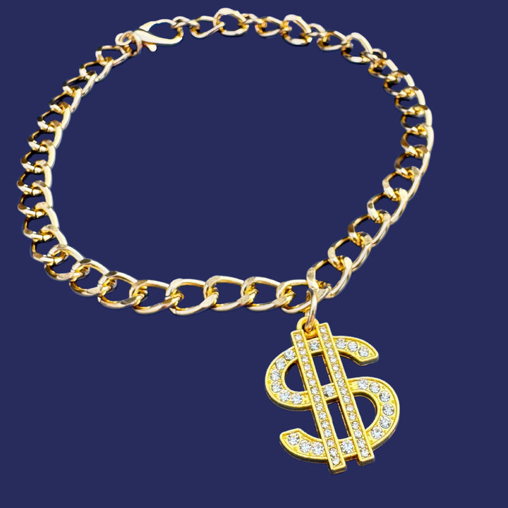 Metal collar for pets with geometric pendant