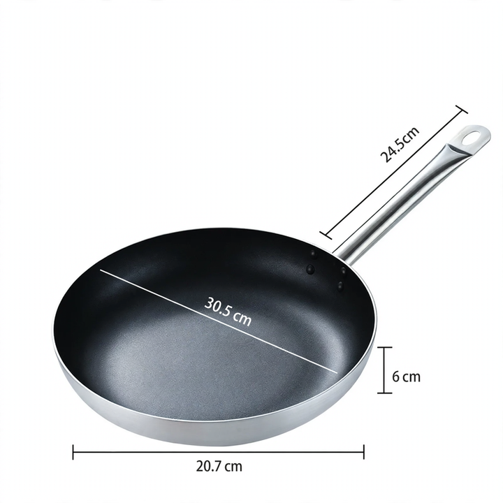 Frying pan, titanium-aluminum, non-stick