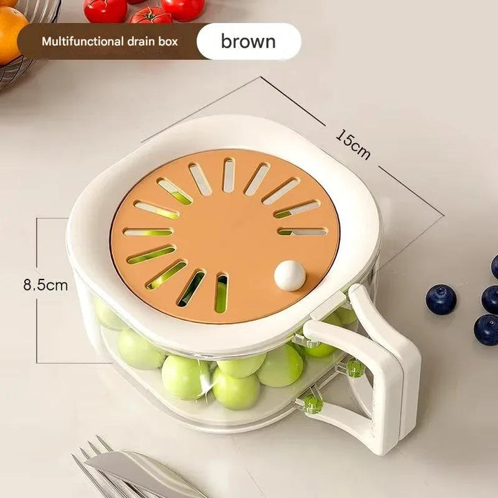 BowLift | Dust-Proof Fruit Drainer Basket
