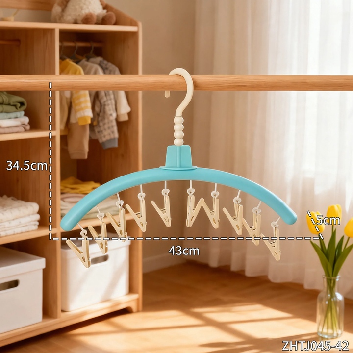 Christmas drying rack with clips
