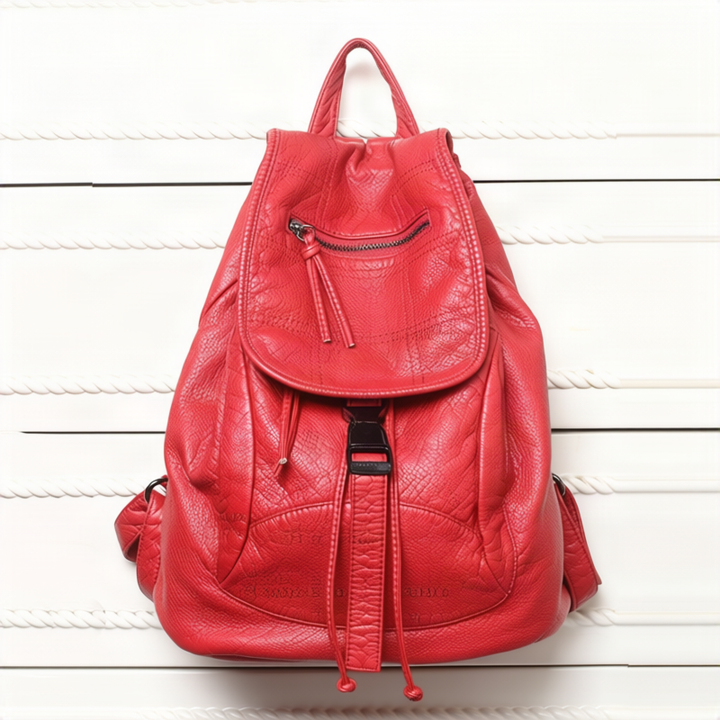 Double shoulder bag made of PU material