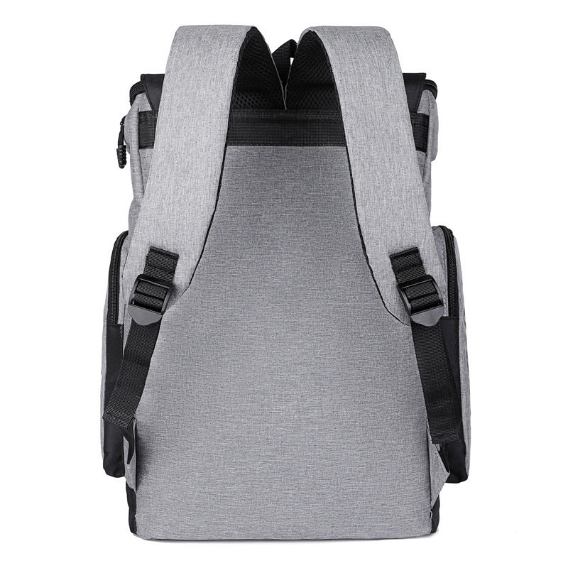 Men's canvas backpack, up to 16-inch laptop, breathable