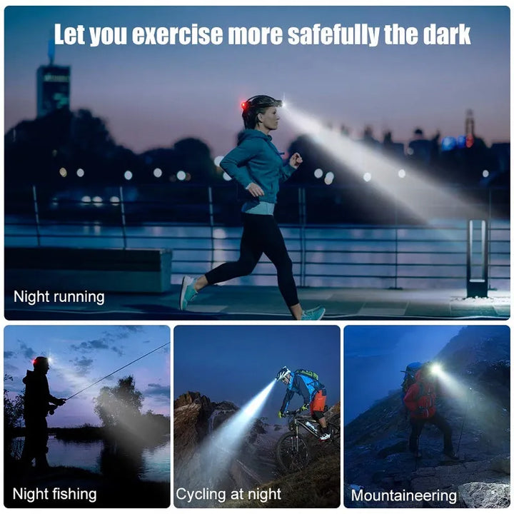 Rechargeable Waterproof LED Headlamp Bowlift